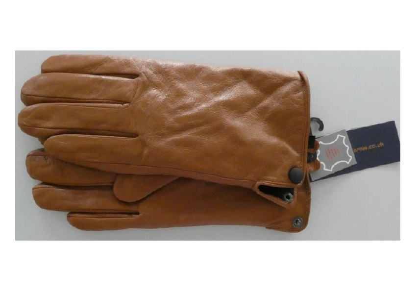 Damskie brązowe skórzane rękawiczki marki McCalifornia Numer stylu: 177946